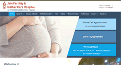 Desktop Screenshot of jainfertility.com